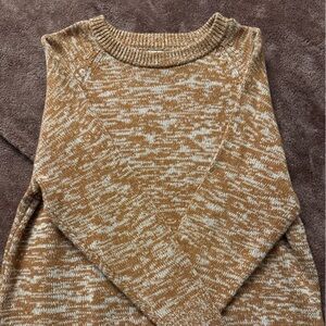 a new day women’s Tan and Cream Crewneck Sweater
